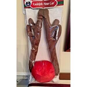 Rudolph Your Car Kit Nose & Antlers~Reindeer Christmas Car Costume